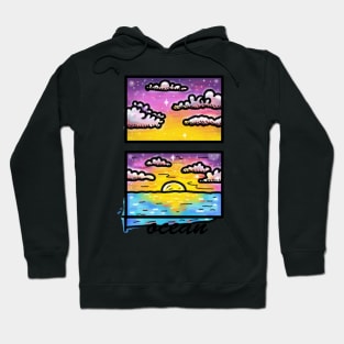 evening ocean Hoodie